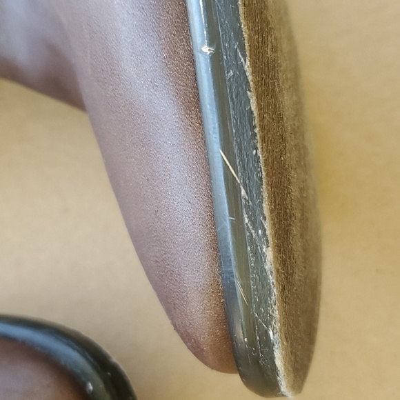 Brazilian made brown leather upper boots size 6m - Picture 8 of 13